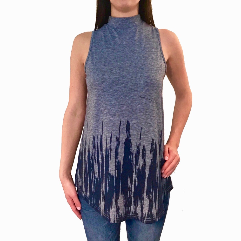 Loveriche Sleeveless Mock Neck Top - Picture 2 of 5
